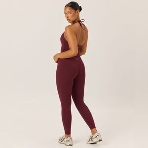 CSB - Serenity Invisible Scrunch Leggings - Burgundy